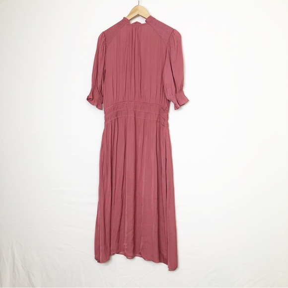 Anthropologie Current Air pink rose, Cape May, Waist mid dress - Picture 11 of 13